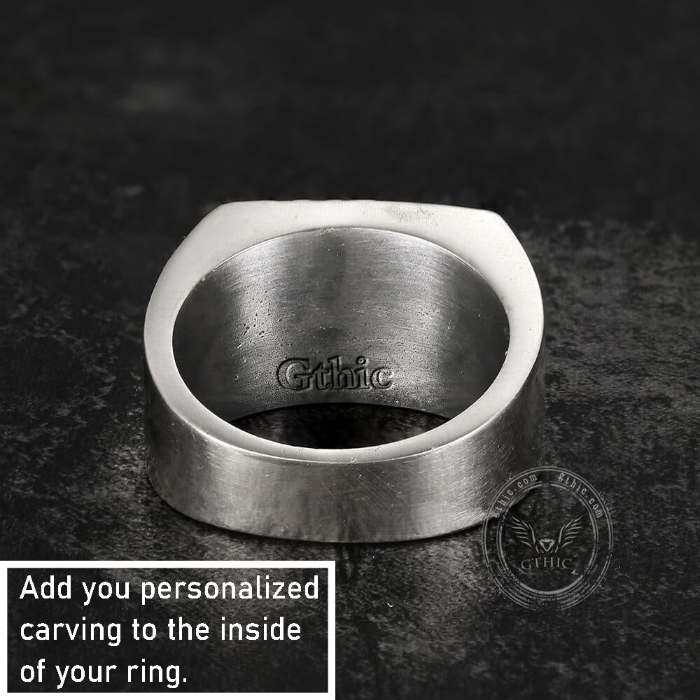 Norse Helm of Awe "aegishjalmr" Sterling Silver Viking Ring