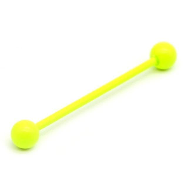 1pc Long Stainless Steel Industrial Piercing / Ear Cartilage Jewelry / Earring Straight Barbell