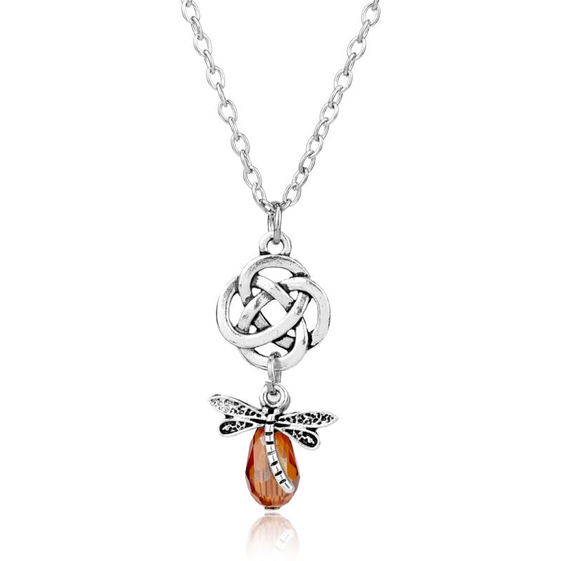 Eternal Elegance Celtic Dragonfly Necklace.