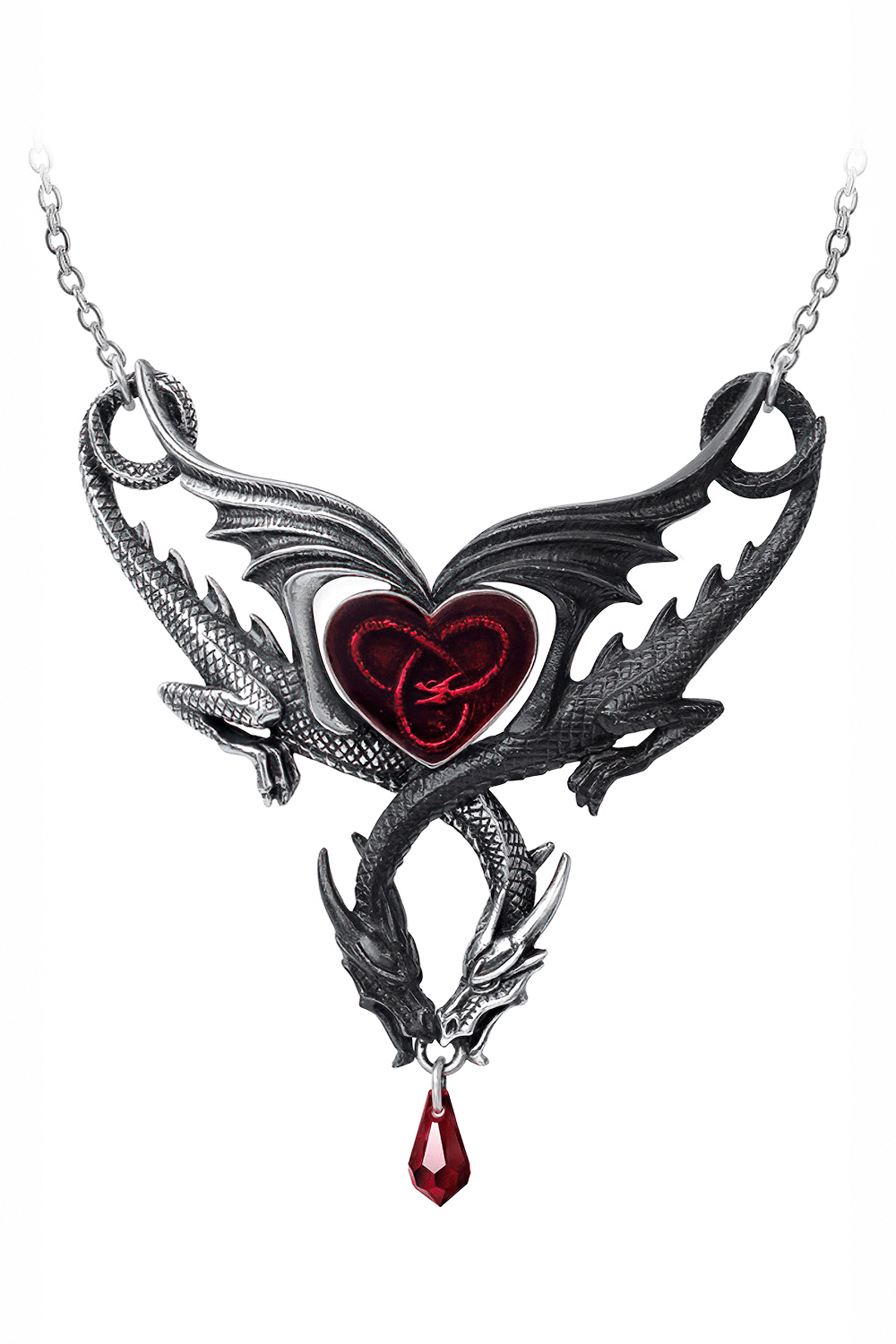 Confluence of Opposites Necklace With Swarovski Crystals