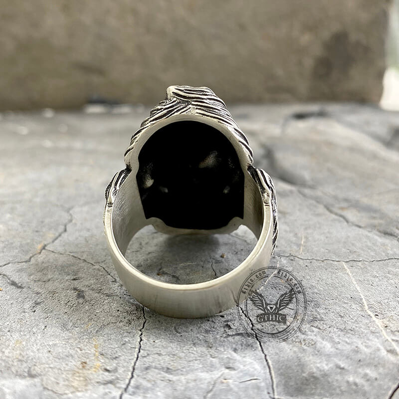 Gangster Sterling Silver Skull Ring