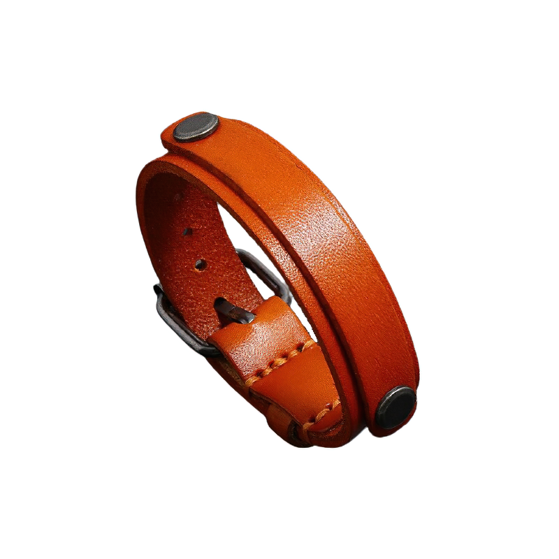 Multi-layer Wide Bracelet With Genuine Leather / Punk Style Jewelry for and