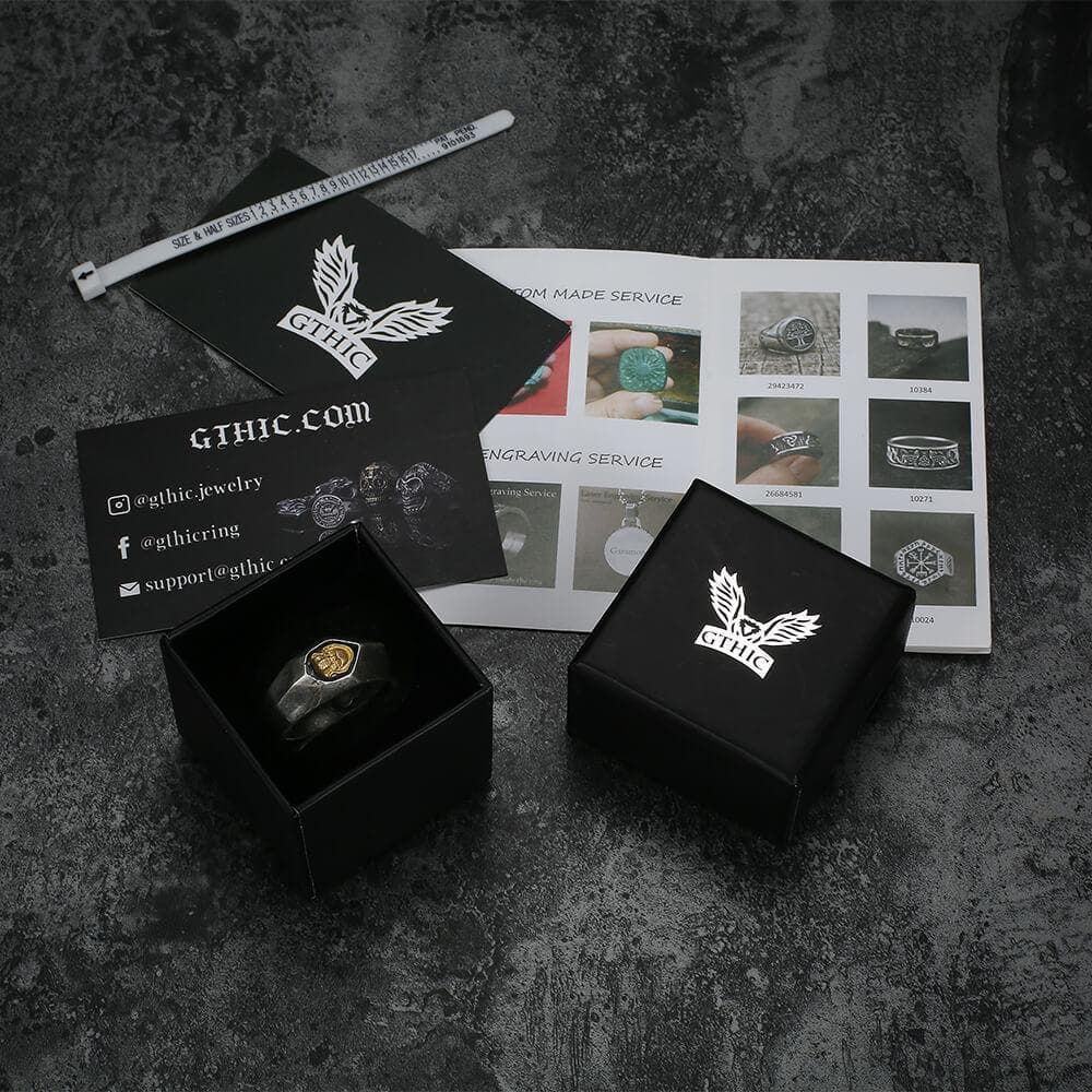 Not to Say Skull Sterling Silver Biker Ring