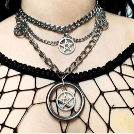 Gothic Pentagram Necklace