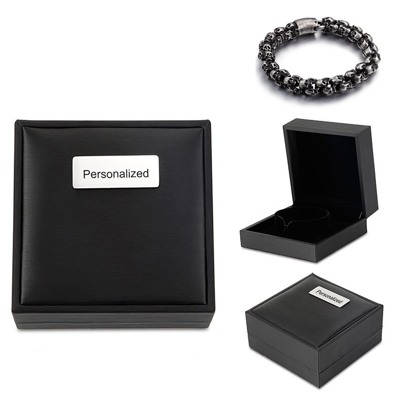Punk Syle Skull Bracelet / Stainless Steel Jewelry / Cool Man's Bracelet