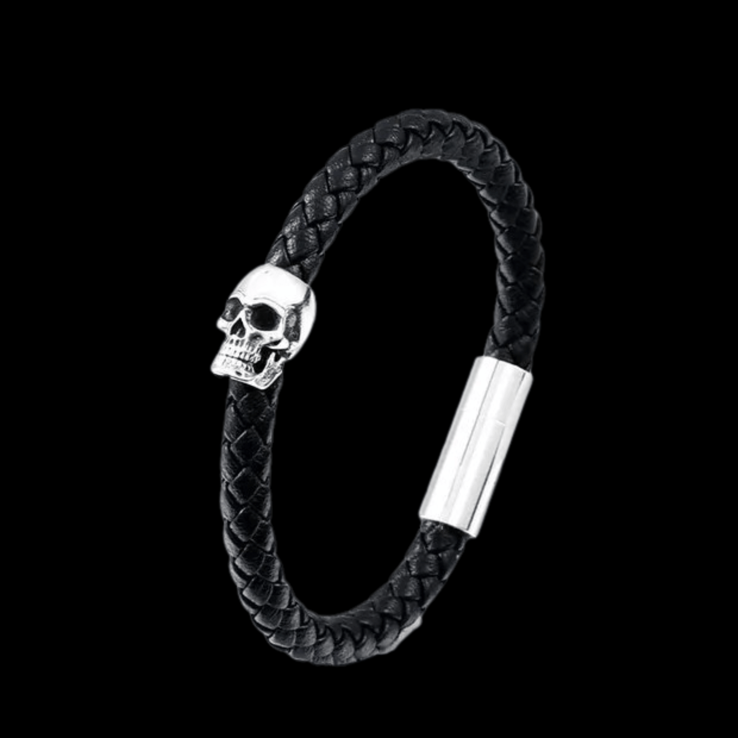 Skullbound Leather Bracelet