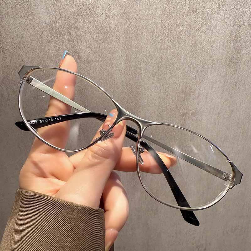 Street Y2k Metal Frame Cat-eye Retro Sunglasses