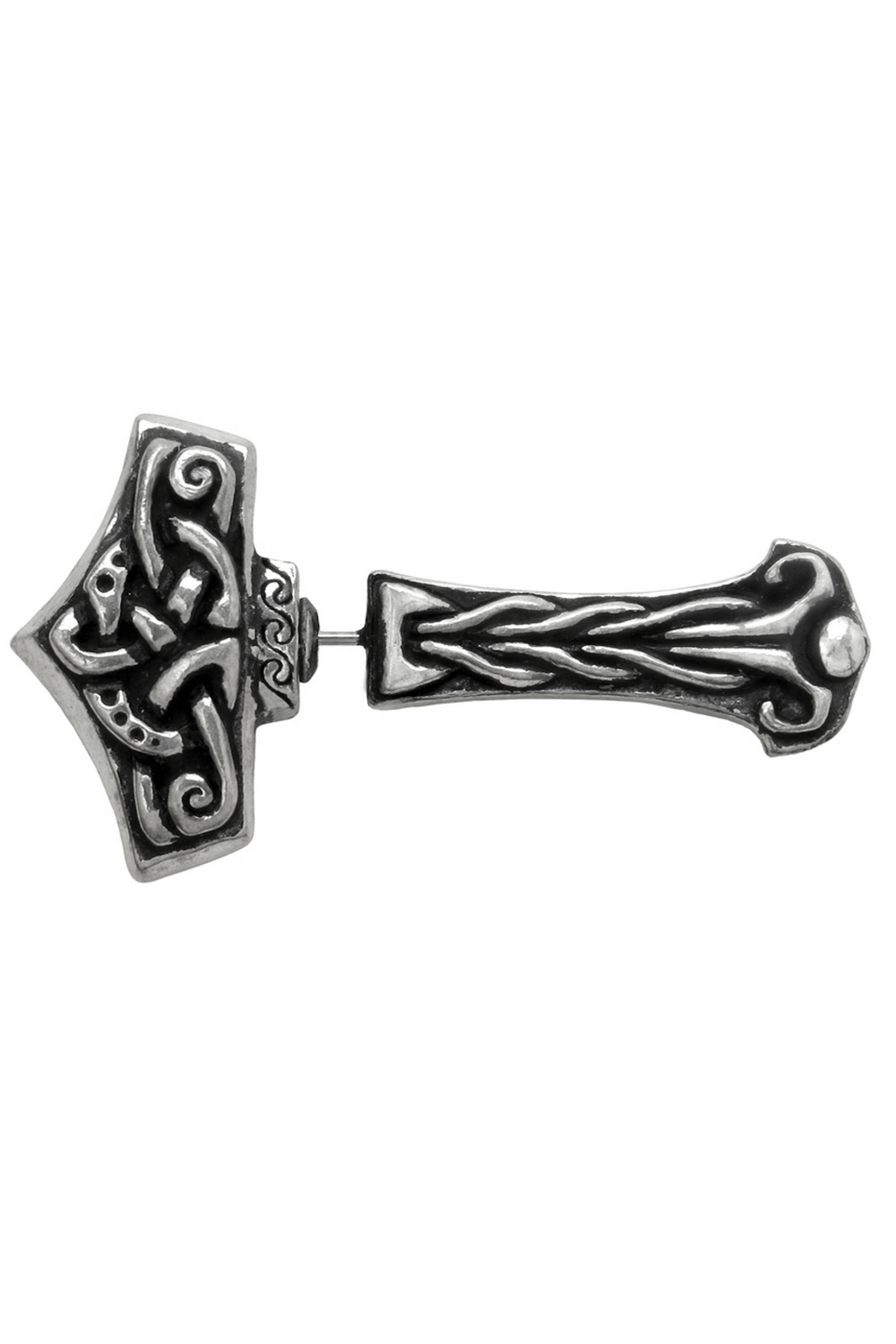 Viking-inspired Thunderstick Earring With Intricate Designs
