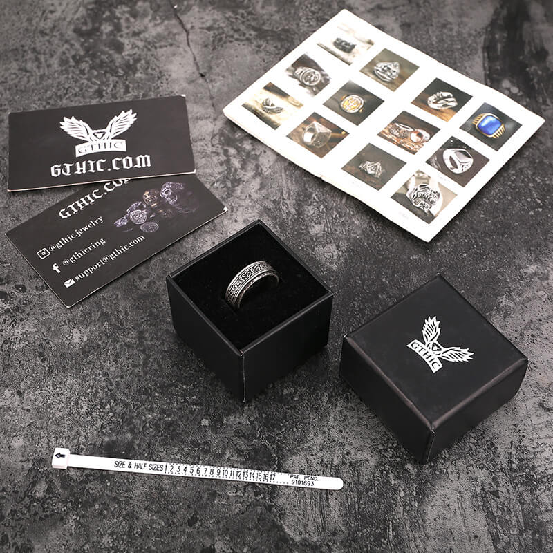 Viking Celtic Knot Stainless Steel Spinner Ring
