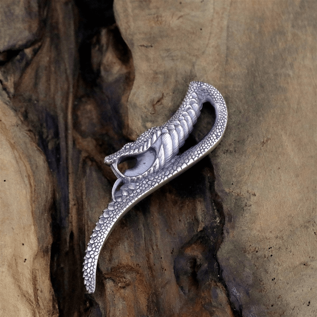 Carving Snake Pendant Chain / Punk Jewelry for and