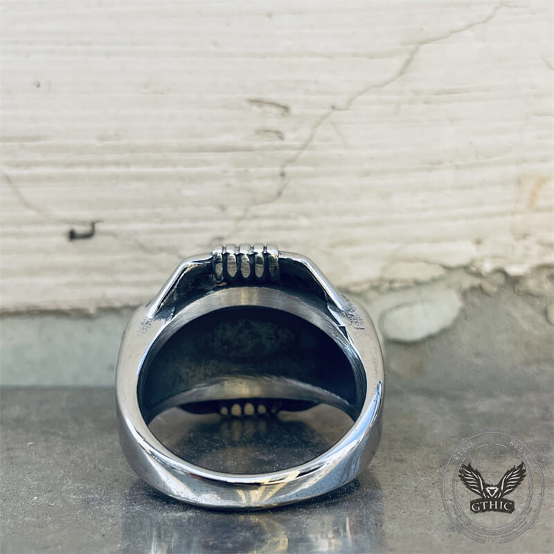 Compass Anchor Stainless Steel Marine Ring