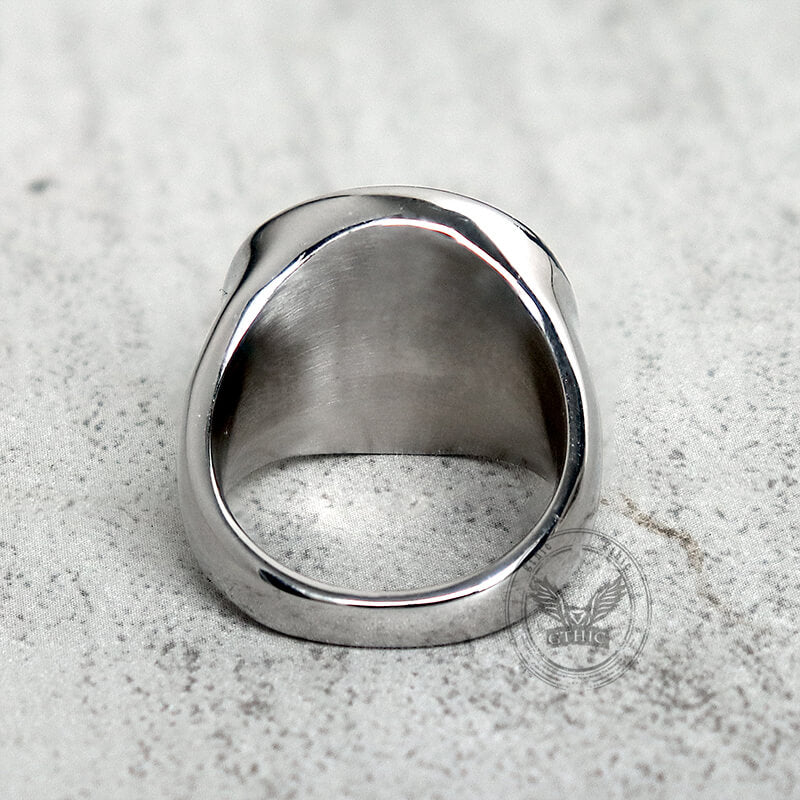 Dragon Head Pattern Stainless Steel Ring
