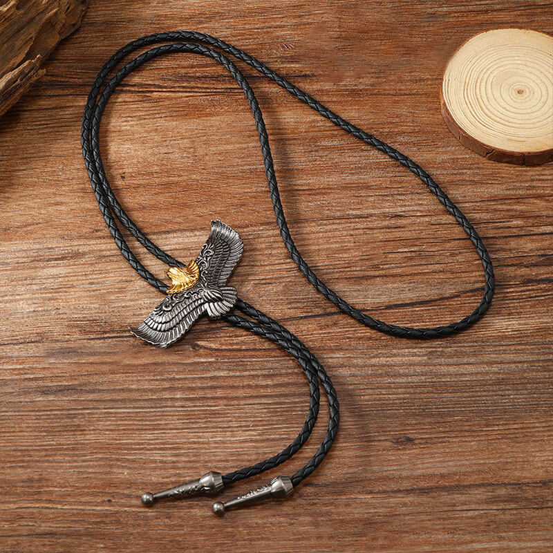 Flying Eagle Alloy Animal Bolo Tie