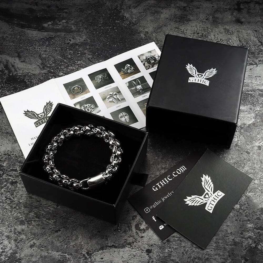 Stainless Steel Skull Bracelet