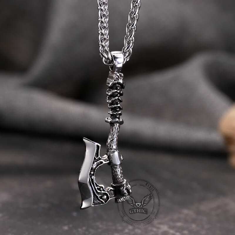Viking Axe Stainless Steel Nordic Pendant