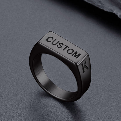 Customizable 7mm Minimalist Simple Band Ring for