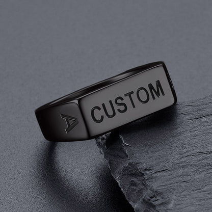 Customizable 7mm Minimalist Simple Band Ring for