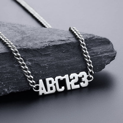 Customized Nameplate Cuban Chain Link Necklace Gift for