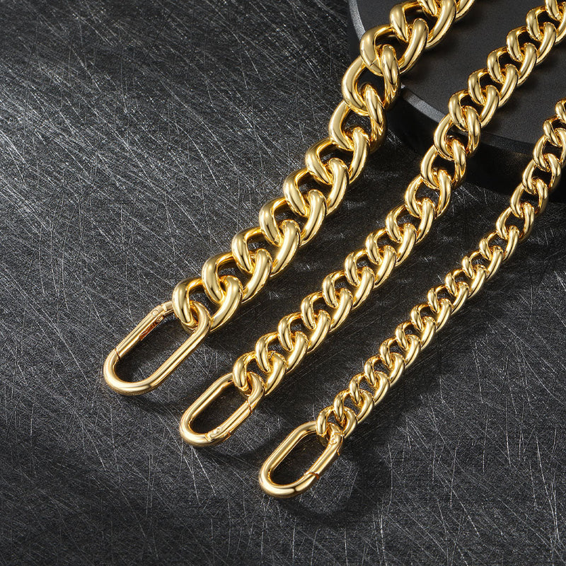 Gold Chunky Cuban Link Chain Choker for