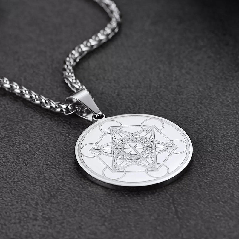 Metatron's Cube Pendant Necklace Spirtual Necklace for