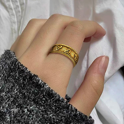 Viking Celtic Knot Stainless Steel Band Ring for