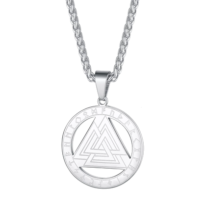 Faithheart Viking Rune Valknut Necklace for