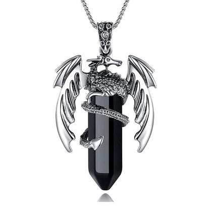 Wyrm’s Embrace Crystal Necklace