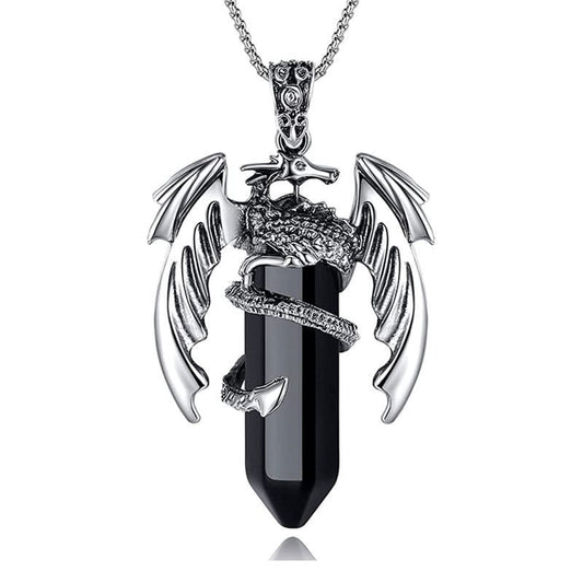 Wyrm’s Embrace Crystal Necklace