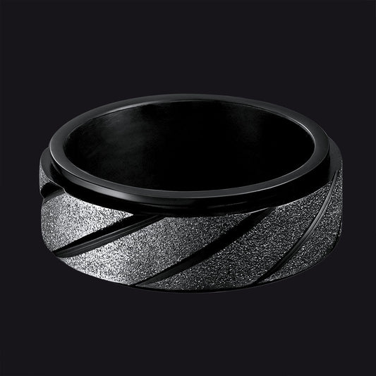 Rotatable Fidget Ring for Anxiety Stainless Steel