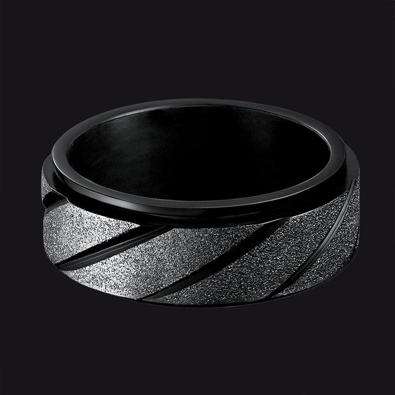 Rotatable Fidget Ring for Anxiety Stainless Steel