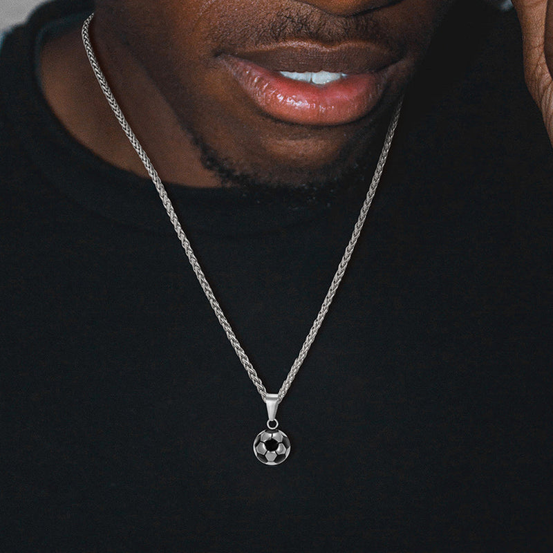 Soccer Football Necklace Sports Pendants for Ball Fans