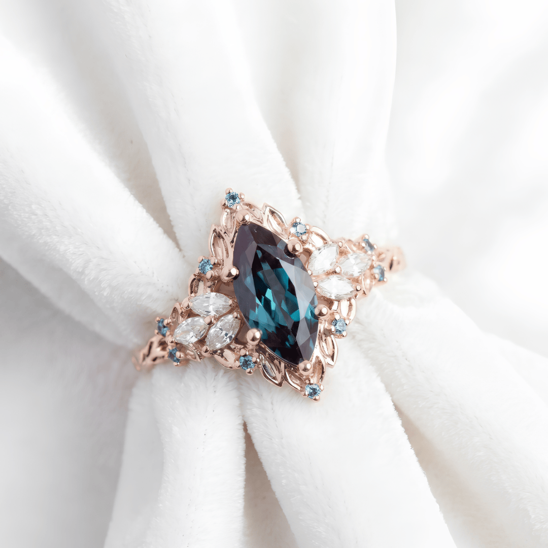 Shadowleaf Guardian Crystal Ring