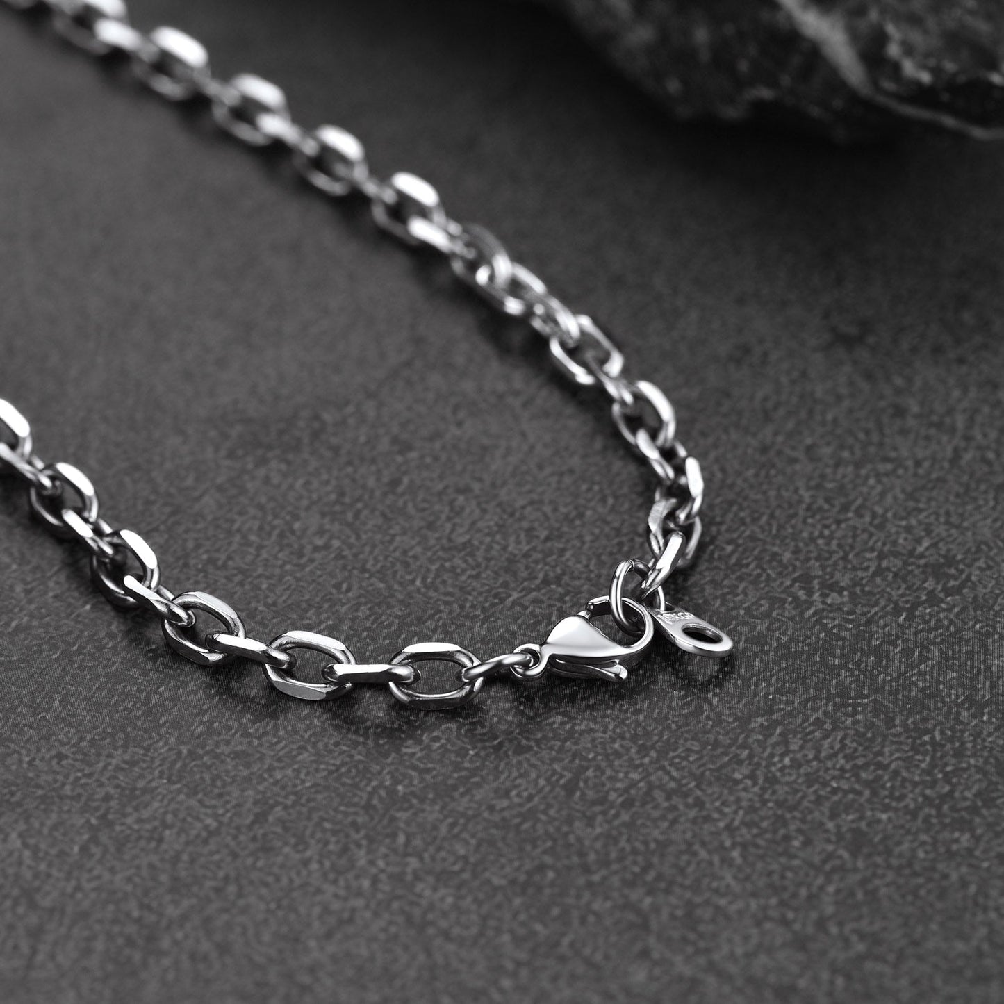 Engraved Jewish Star of David Dog Tag Necklace for