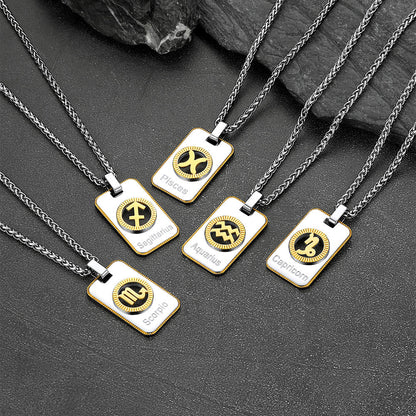 12 Constellation Horoscope Necklace for