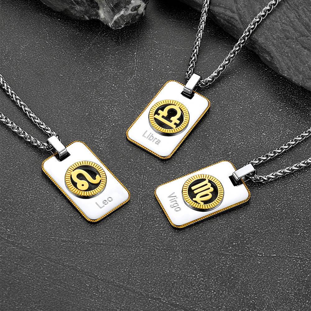 12 Constellation Horoscope Necklace for
