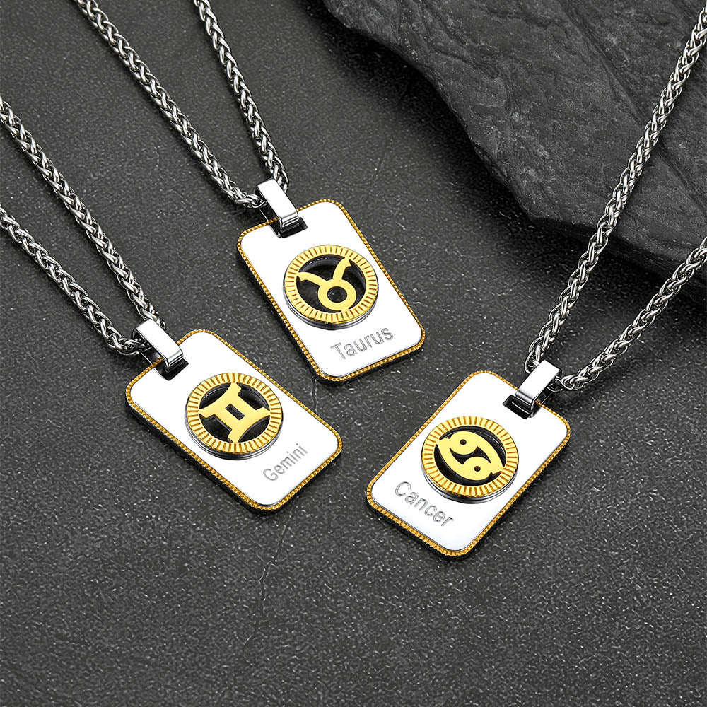12 Constellation Horoscope Necklace for