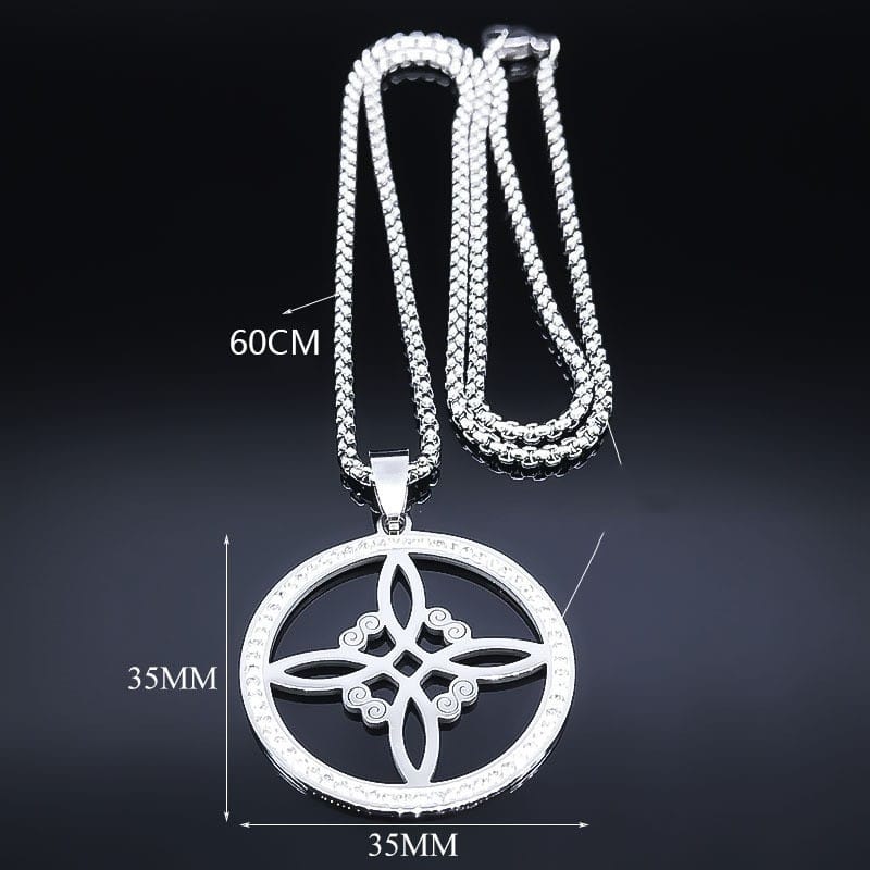 Shielding Spell: Enchanted Crystal Witches' Knot Talisman