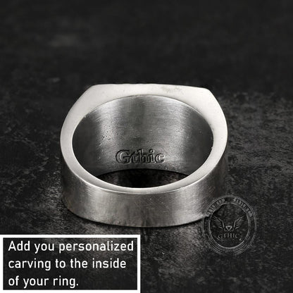 Norse Helm of Awe "aegishjalmr" Sterling Silver Viking Ring