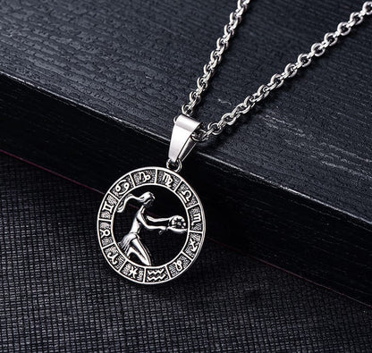 Celestial Zodiac Amulet Necklace