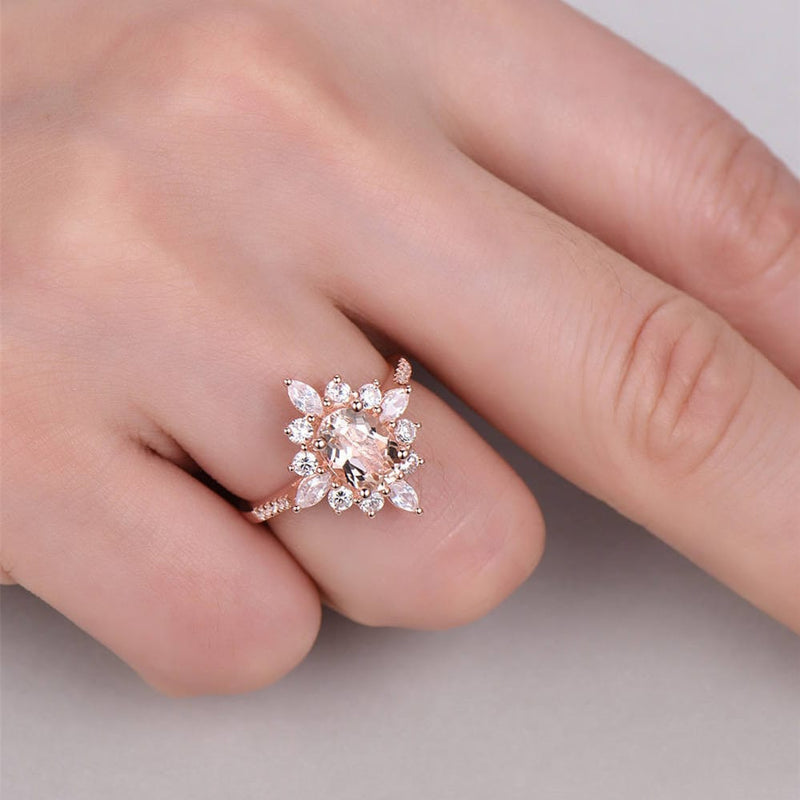Mystic Moonlight Bloom Ring