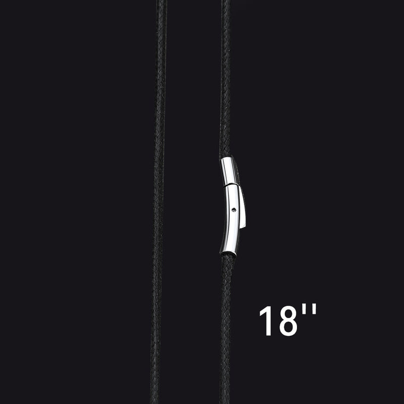 Braided Leather Cord Chain Wax Rope Necklace for 2mm/3mm