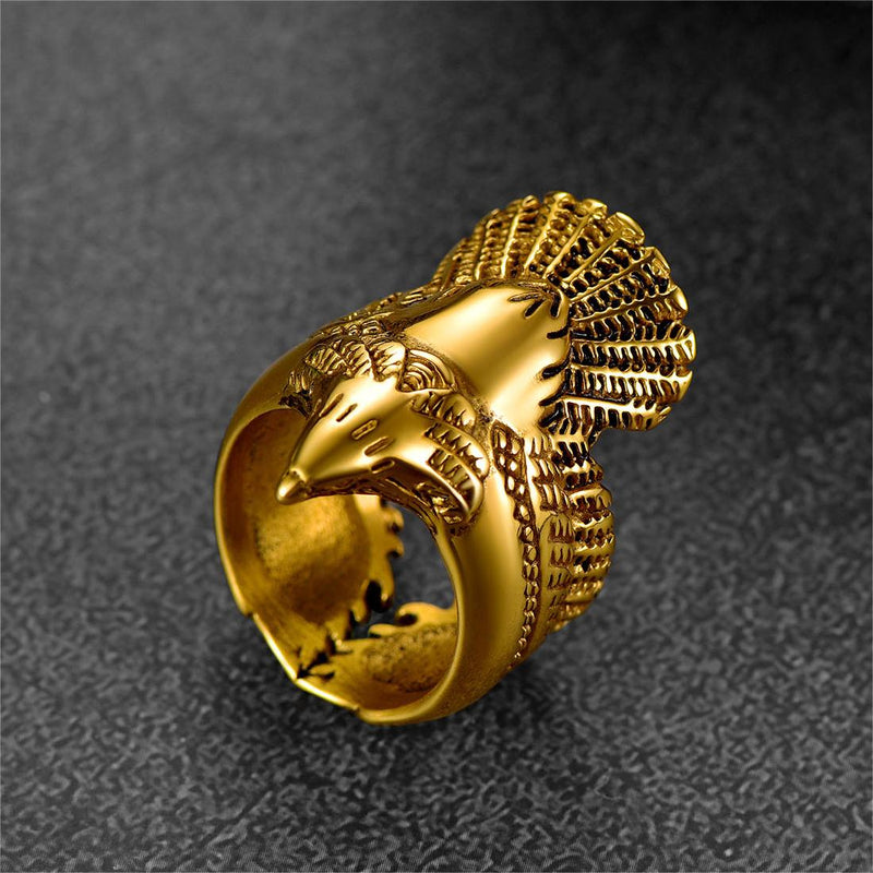 Retro Eagle Ring for Stainless Steel