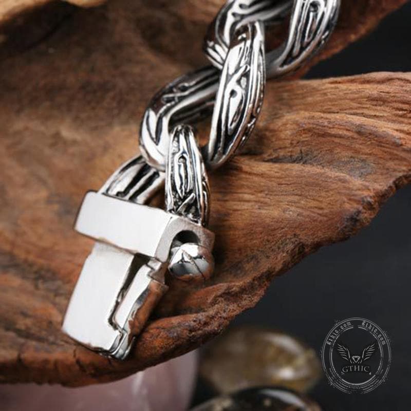 Cross Pattern Stainless Steel Bracelet