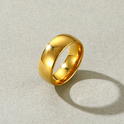 Polished Gold Tungsten Carbide Doom Band Ring for 4mm/6mm/8mm Width