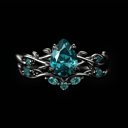 Verdant Grove Crystal Ring