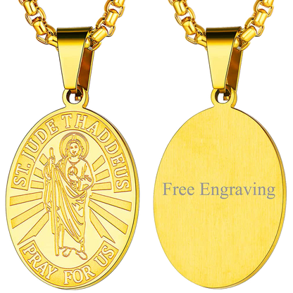 Saint Jude Necklace Patron Saint Medals Pendant