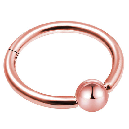 1pc Double Layers Steel Clicker Segment Nose Hoop Rings / Hinged Ear Nose Piercing 2