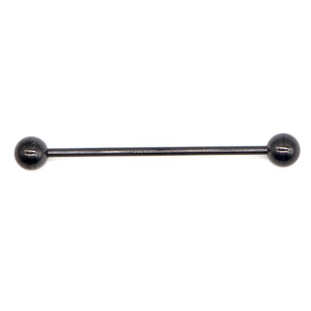1pc Long Stainless Steel Industrial Piercing / Ear Cartilage Jewelry / Earring Straight Barbell