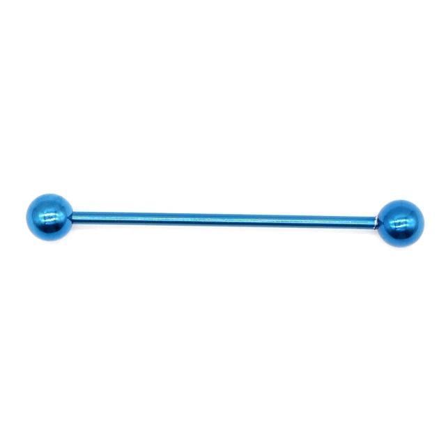 1pc Long Stainless Steel Industrial Piercing / Ear Cartilage Jewelry / Earring Straight Barbell