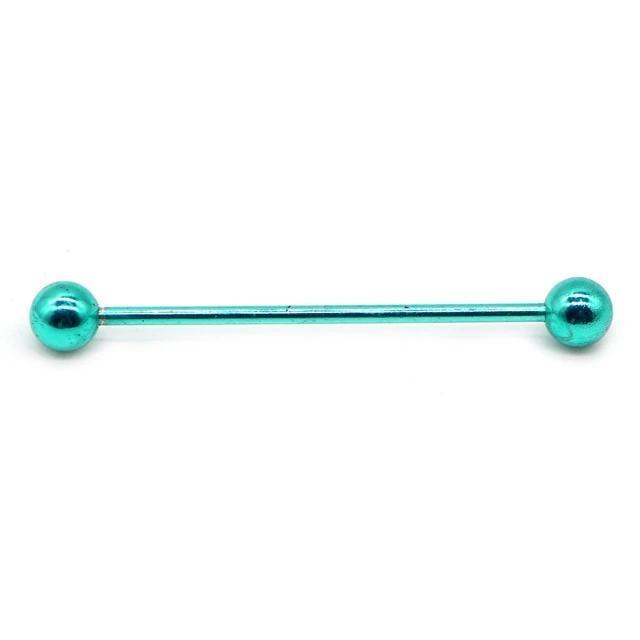 1pc Long Stainless Steel Industrial Piercing / Ear Cartilage Jewelry / Earring Straight Barbell